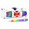 Fenton MDJ160W Batériový karaoke set s Bluetooth a 1 LED mikrofónom - Farba biela