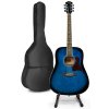 MAX SoloJam Westernová akustická gitara so stojanom na gitaru - Farba modrá