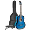 MAX SoloArt Klasická akustická gitara s podnožkou - Farba modrá
