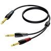 Procab CLA721/3 - Jack 6,3mm - 2x Jack 6,3 Mono - 3m