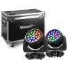 BeamZ Pro MHL1940 LED Otočná hlava Zoom 19x40W 2 ks s Flightcase