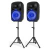 Vonyx VPS102A Plug & Play 600W Speaker SET With Stands