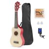 MAX UKEY Set ukulele a príslušenstvo, natural
