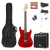 Max GigKit Elektrická gitara Pack Quilted Style Dark Red