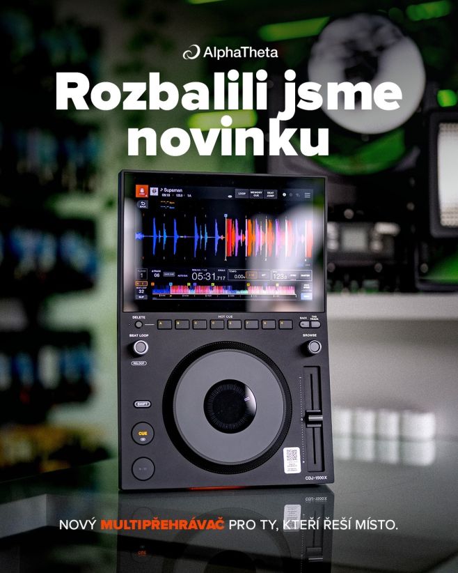 Máme takový pocit, že tahle novinka se u nás ve skladu moc dlouho neohřeje. 👀 AlphaTheta CDJ-1500X je tady a podle nás si...