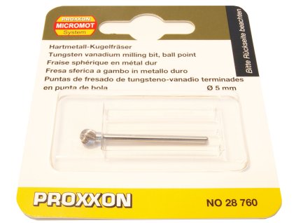 Tvrdokovové frézy koule 5,0mm