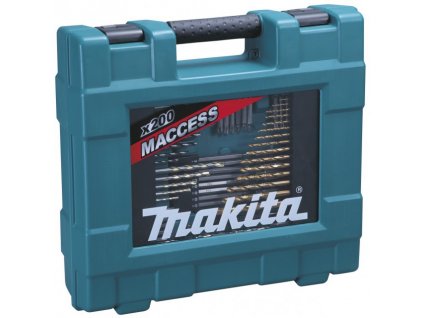 Sada bitov a vrtákov 200 ks v 3-dielnom kufri Makita D-37194