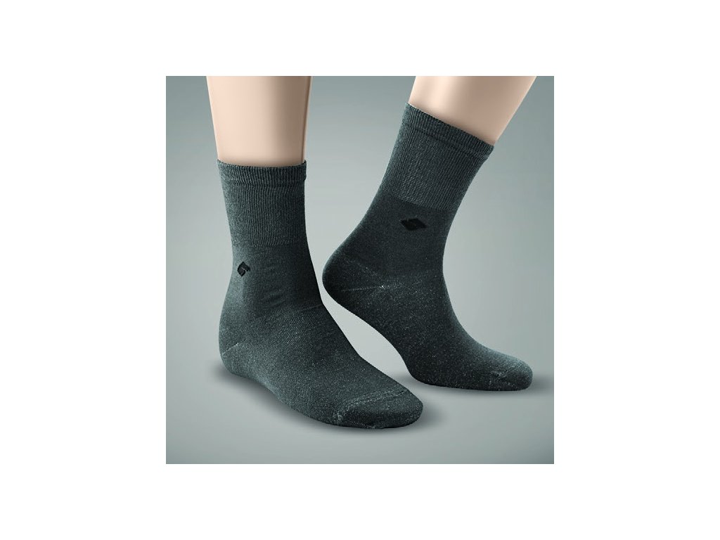 Bonnysilver diabetické ponožky, šedé, 13% stříbra