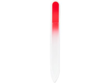 Skleněný pilník Bohemia Crystal červený