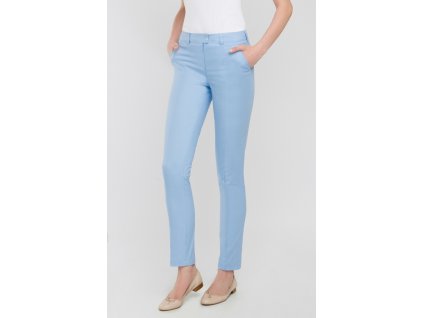 Kalhoty VENA dlouhé s elastanem světle modré