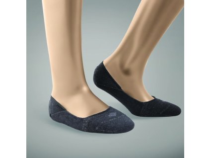 Bonnysilver neviditelné ponožky, černé, 12% stříbra