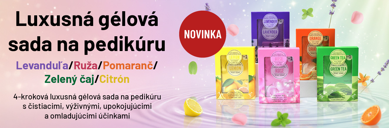 Luxusní gelová sada na pedikúru