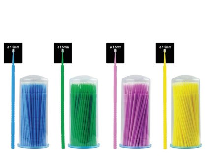Dentaline aplikačné štetce 1,5mm modré 100ks