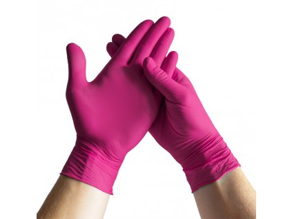 rukavice růžové