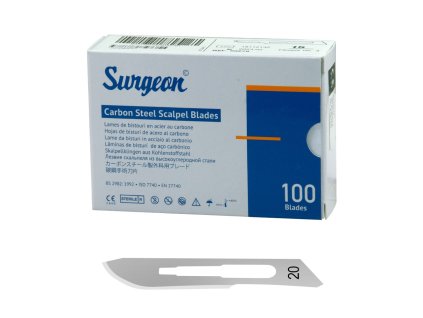 13186 1 skalpelova cepelka surgeon sterilni e 20 1ks