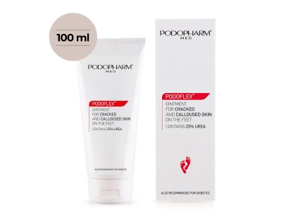 PM19 100 PODOPHARM PODOFLEX mast na popraskanou, mozolnatou kůži s 25% UREY 100ml
