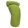 Antistresový polštář ve tvaru stopy zelený