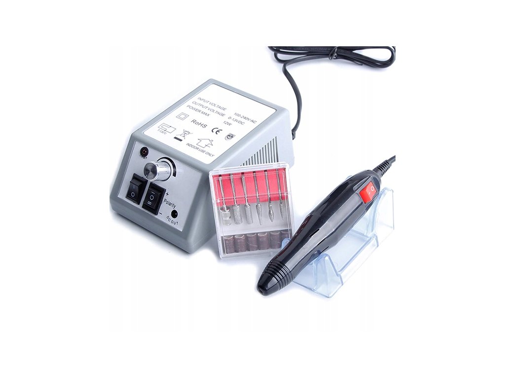 FREZARKA DO PAZNOKCI MANICURE PEDICURE ELEKTRYCZNA MOCNA 30W ZESTAW FREZOW Waga produktu z opakowaniem jednostkowym 1 5 kg