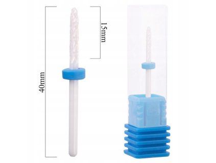 Frez ceramiczny SZCZELINOWY SREDNI do zdejmowania hybryd zelu akrylu EAN GTIN 5901138600436