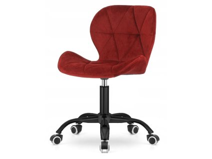 Krzeslo obrotowe VASTO OFFICE VELVET BURGUNDY SMOKE [22537] 1200