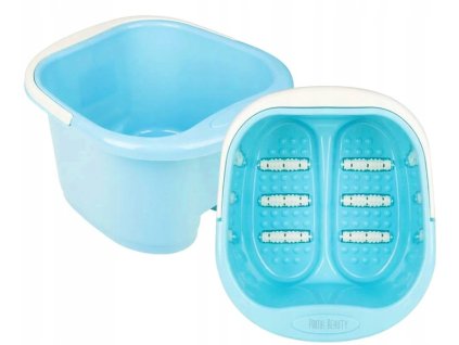 Miska Brodzik Do Moczenia Stop Pedicure z Rolkami Masazer Niebieska Duza