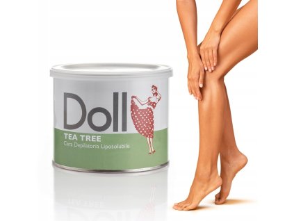 DOLL Xanitalia Depilacja wosk do depilacji w puszce TEA TREE 400 ml