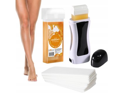 Zestaw do Depilacji Podgrzewacz 40W Paski Eko Basic 25szt Wosk 100ml