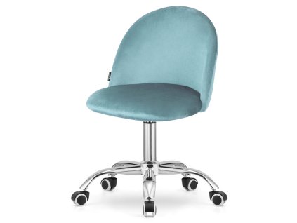 Krzeslo obrotowe GLORIA OFFICE LIGHT BLUE VELVET [23150] 1200