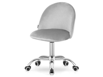 Krzeslo obrotowe GLORIA OFFICE LIGHT GREY VELVET [23922] 1200