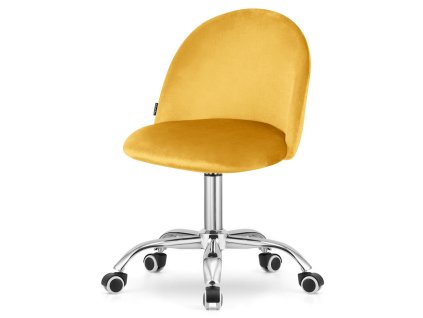 Krzeslo obrotowe GLORIA OFFICE MUSTARD VELVET [23900] 1200