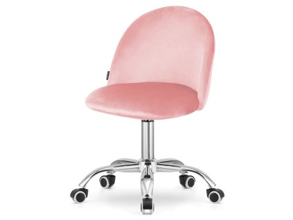 Krzeslo obrotowe GLORIA OFFICE PINK VELVET [23894] 1200