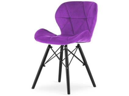 Krzeslo tapicerowane VASTO PURPLE VELVET SMOKE [25737] 1200
