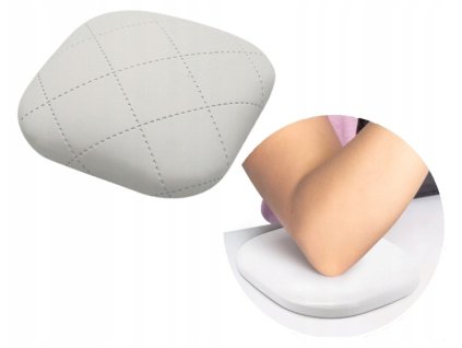 PODLOKIETEK PODUSZKA POD LOKIEC NA BIURKO DO MANICURE BIALA KARO PREMIUM