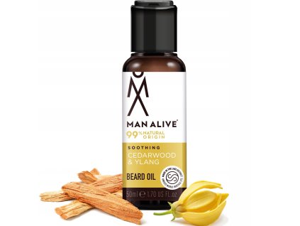 MAN ALIVE Cedarwood Ylang olejek do brody 50ml