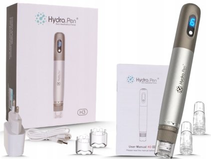 Hydra Pen H3 Dermapen z Automatycznym Aplikatorem 2 Kartridze GRATIS Model H3