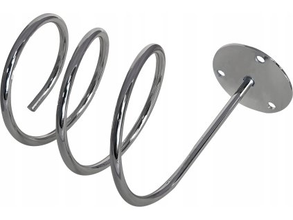 Spirálový chromovaný držák na fén UCH-25