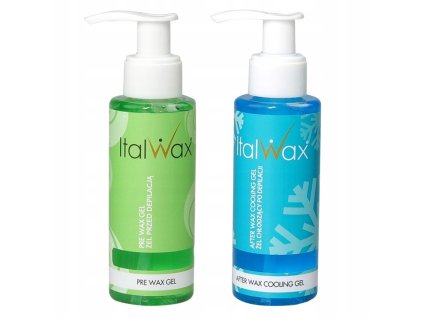 ItalWax zestaw 2x ZEL przed i po depilacji