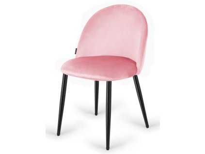 Krzeslo tapicerowane GLORIA PINK VELVET [17032] 1200