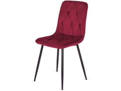 Krzeslo tapicerowane BORGO VELVET BURGUNDY [15688] 1200
