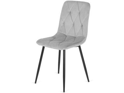 Krzeslo tapicerowane BORGO VELVET LIGHT GREY [11708] 1200