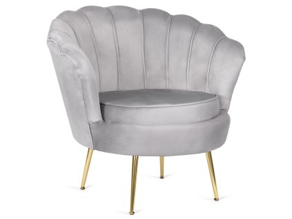 Krzeslo tapicerowane DONNA VELVET GREY [16143] 1200