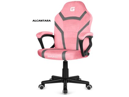 Fotel obrotowy do biurka MARIO ALCANTARA PINK GREY [28883] 1200