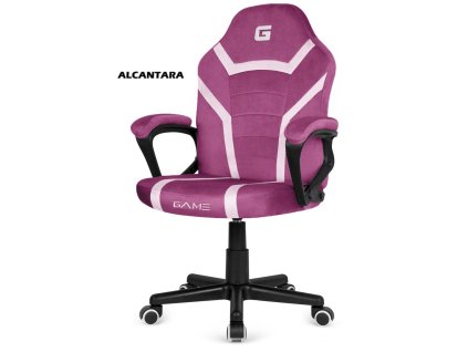 Fotel obrotowy do biurka MARIO ALCANTARA PURPLE WHITE [28595] 1200