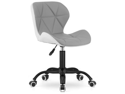 Krzeslo obrotowe VASTO OFFICE PU GREY WHITE SMOKE [25884] 1200
