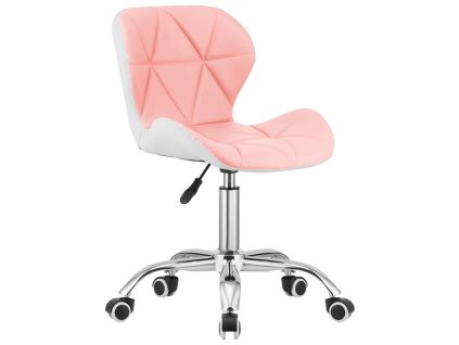 Krzeslo obrotowe VASTO OFFICE PU PINK WHITE [27793] 1200
