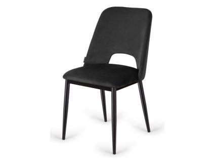 Krzeslo tapicerowane GOTI BLACK VELVET [14391] 480