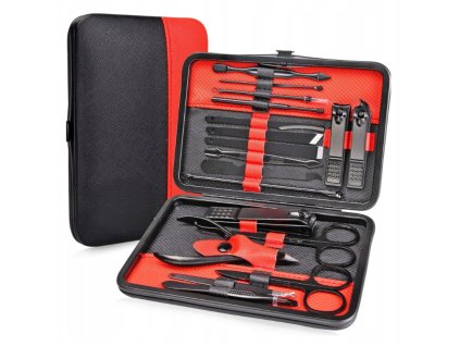 PROFESJONALNY ZESTAW PEDICURE MANICURE 18 NARZEDZI DO PIELEGNACJI PAZNOKCI