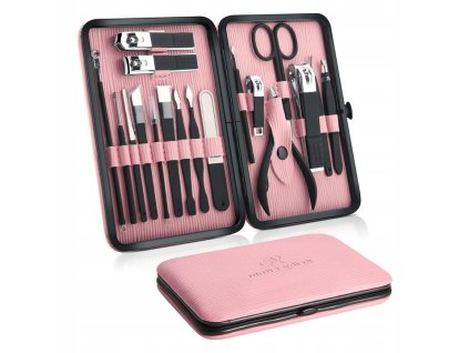 PROFESJONALNY ZESTAW PEDICURE MANICURE 18 NARZEDZI DO PIELEGNACJI PAZNOKCI (1)