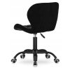 Krzeslo obrotowe VASTO OFFICE VELVET BLACK SMOKE [23855] 1200