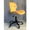 Krzeslo obrotowe VASTO OFFICE VELVET MUSTARD SMOKE [24597] 1200